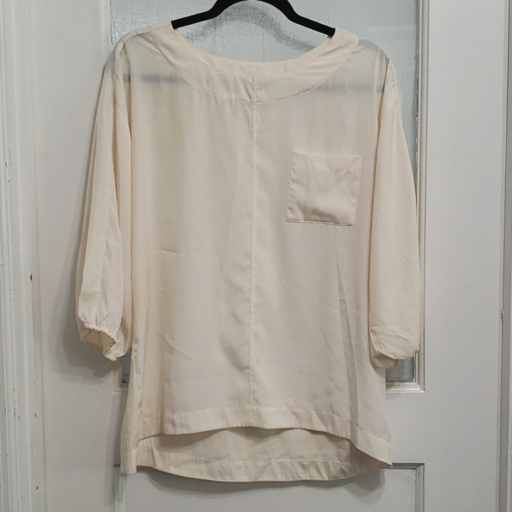 Chico's Silky Cream Top